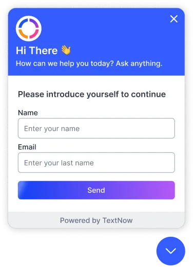 Smart AI web chat widget